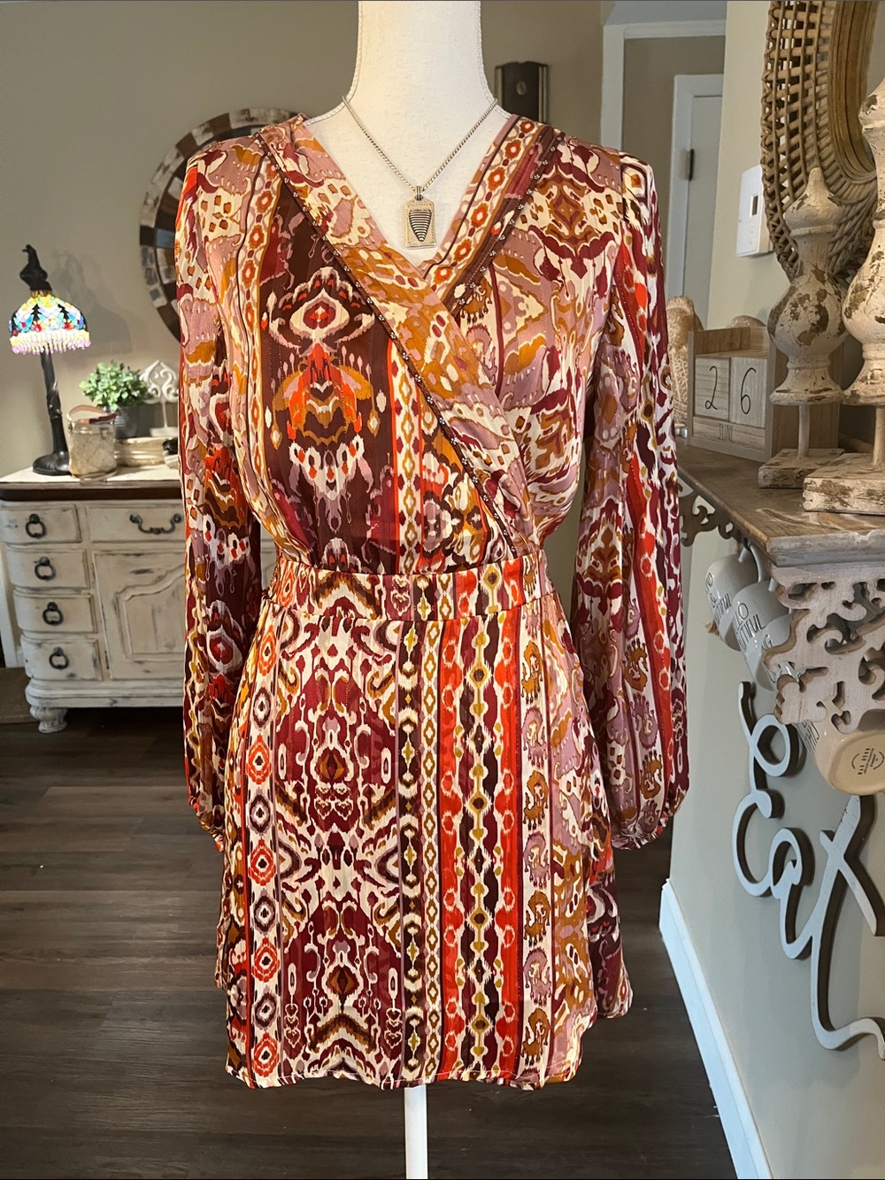 NKN Nekane Long Sleeve Mini Dress